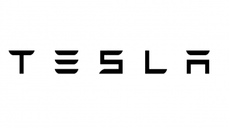 Logo automobilky Tesla.