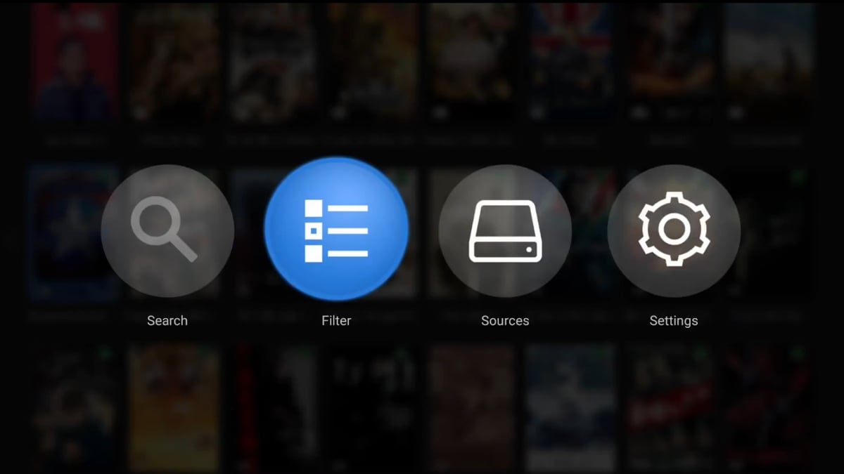 Zidoo X20 Pro - Třídění (sekce Filter) a vyhledávání