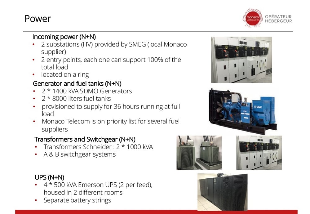 Prezentace – datové centrum (Monaco Telecom)