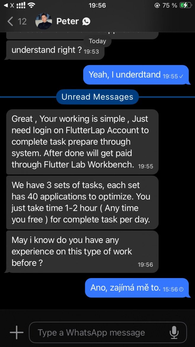 Podvod - doporučování aplikací