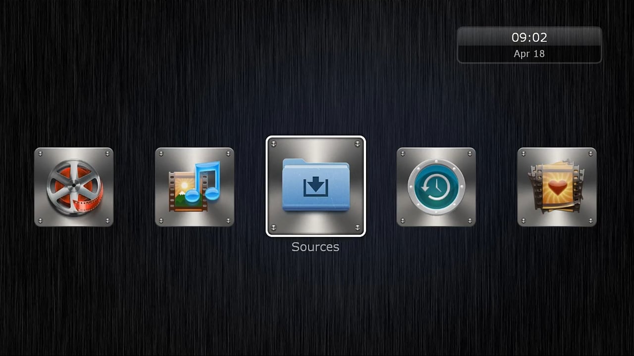 Uživatelské rozhraní Dune HD – menu Nastavení