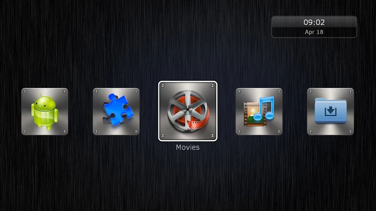 Uživatelské rozhraní Dune HD – menu Nastavení