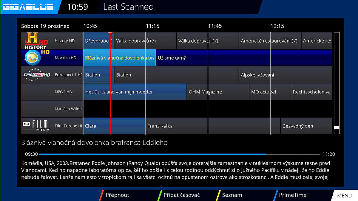Fotogalerie přijímače Gigablue HD X3