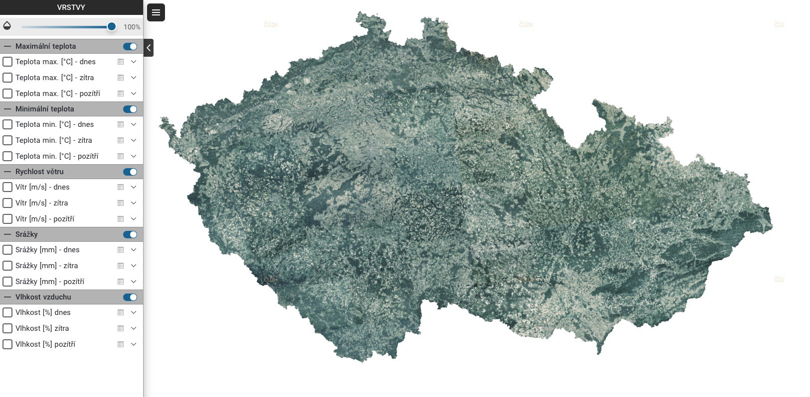 Jak vypadá rozhraní webu Agropocasi.cz