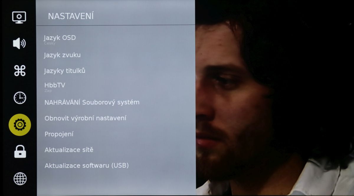 Sencor SLE 55US500TCS - menu nastavení