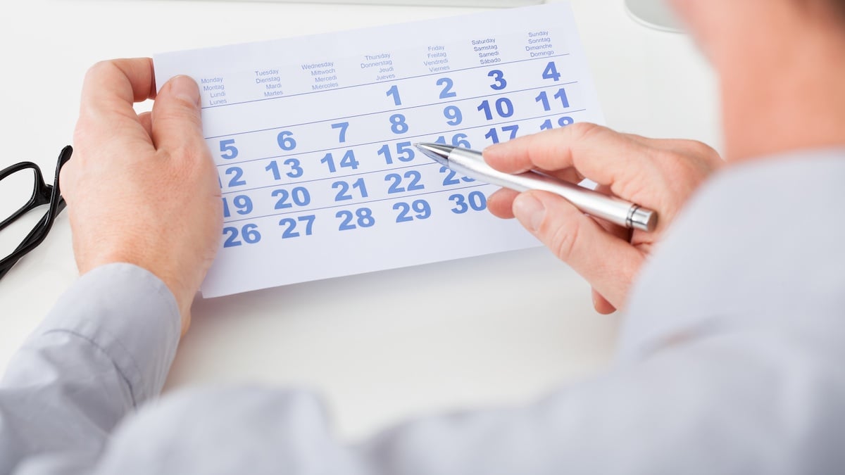 Deposit: Kalendář, datum, den