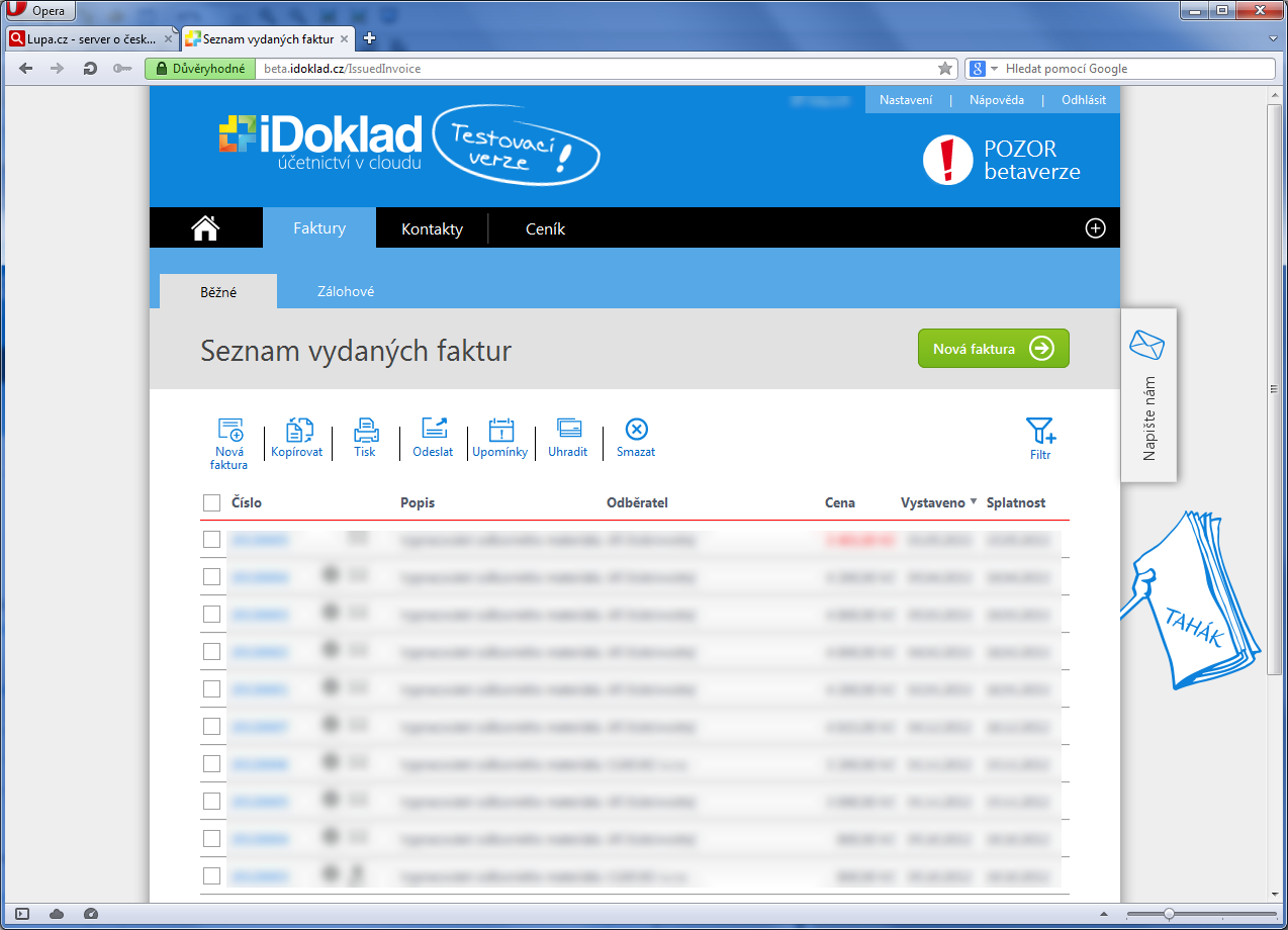 iDoklad.cz bez Silverlightu