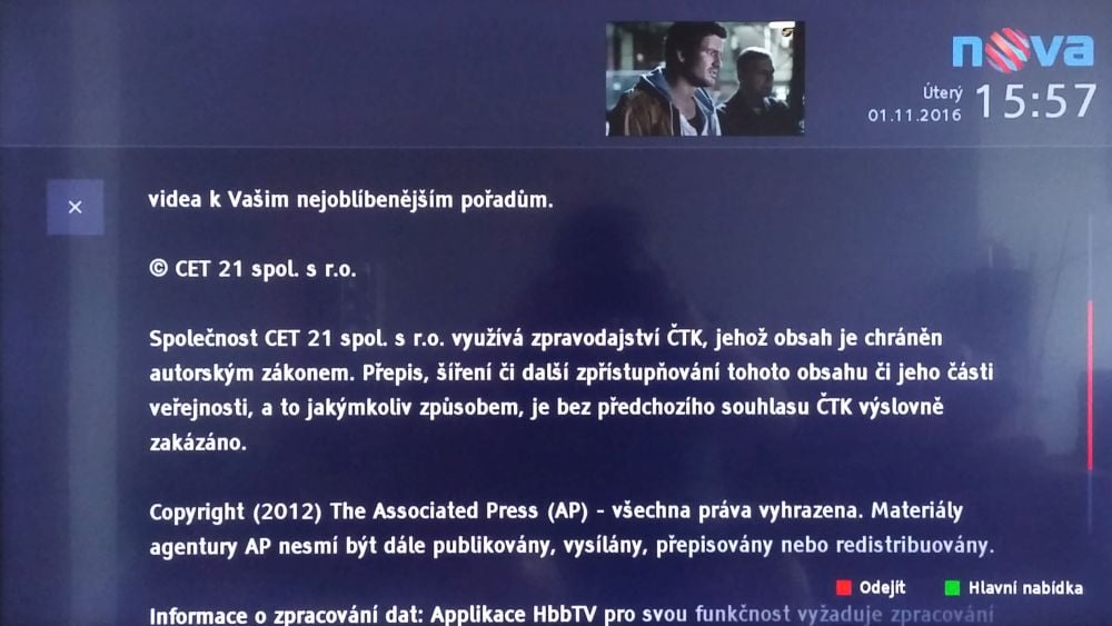 Nova HbbTV
