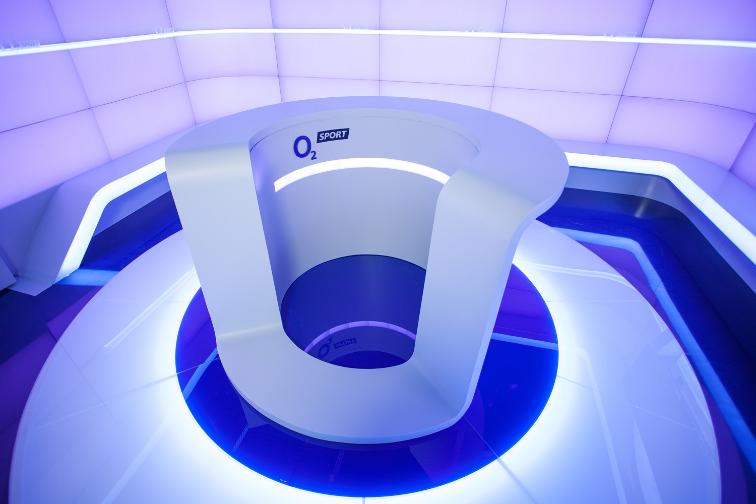 Studio nového tematického kanálu O2 Sport v O2 areně