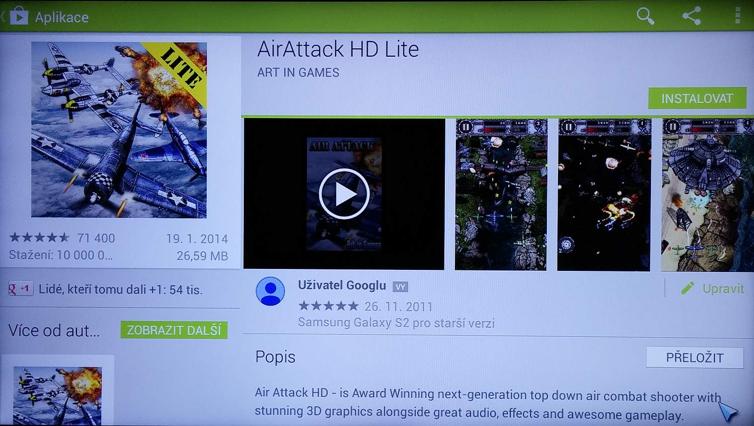 Philips 55PFS8209 - galerie Android