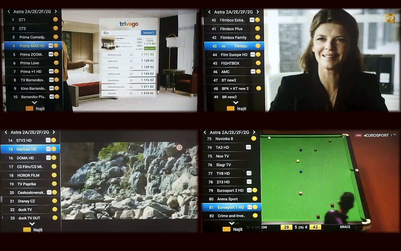 Podsekce DVB-S2