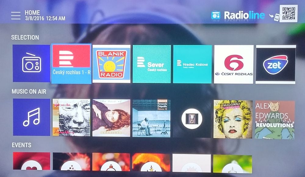 Aplikace Radioline z ikony Market nabídne řadu českých stanic.