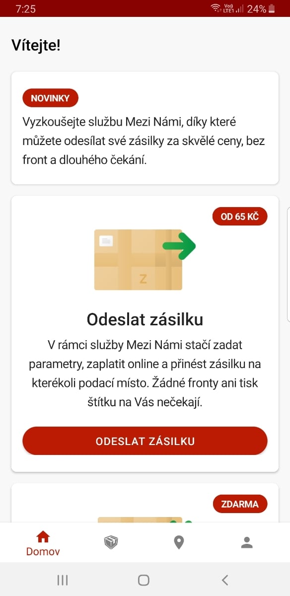 Zásilkovna.cz doručuje balíky. Vše zařídíte v mobilní aplikaci