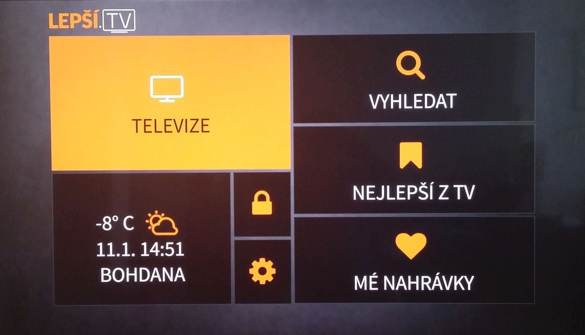 Televize neboli EPG (viz samostatná fotogalerie).