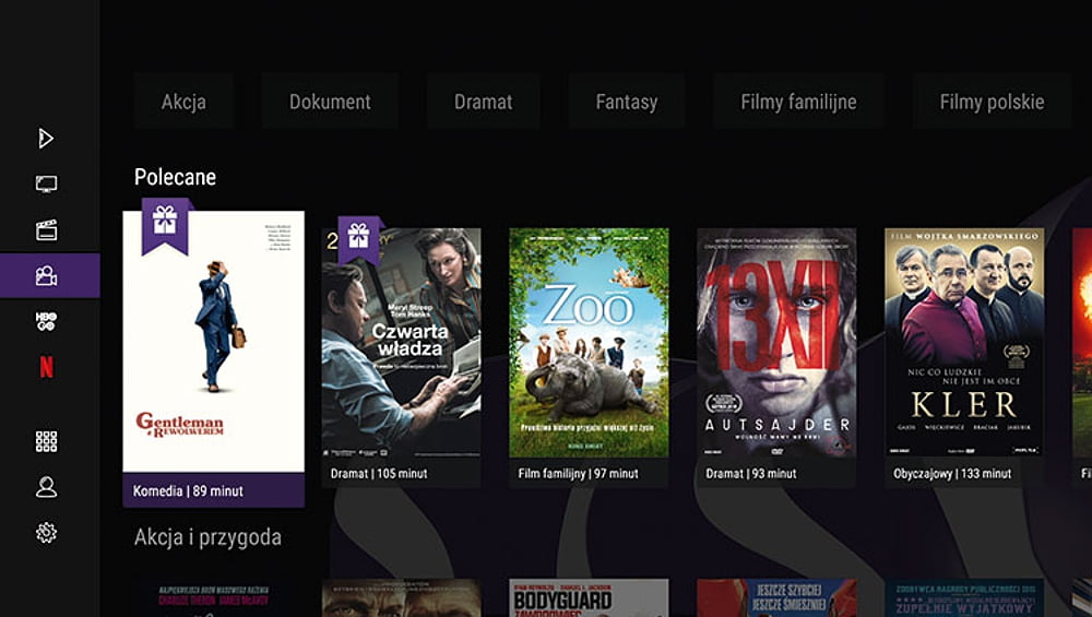 Uživatelské rozhraní Sagemcom DCTIW362