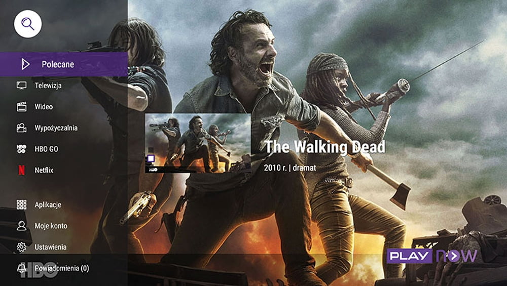 Uživatelské rozhraní Sagemcom DCTIW362