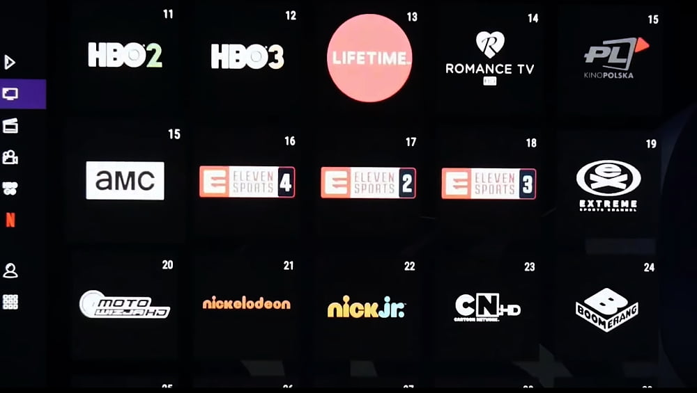 Uživatelské rozhraní Sagemcom DCTIW362