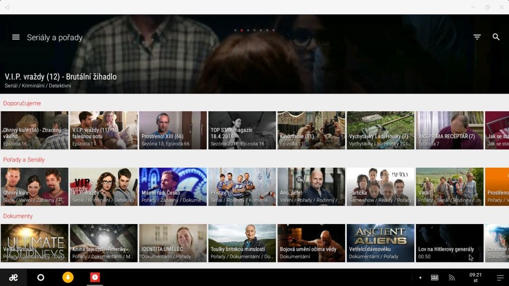 Remix Mini - aplikace IPTV a VoD