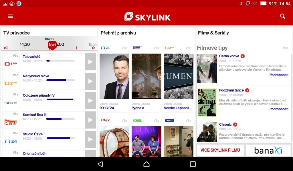 Skylink TV v novém