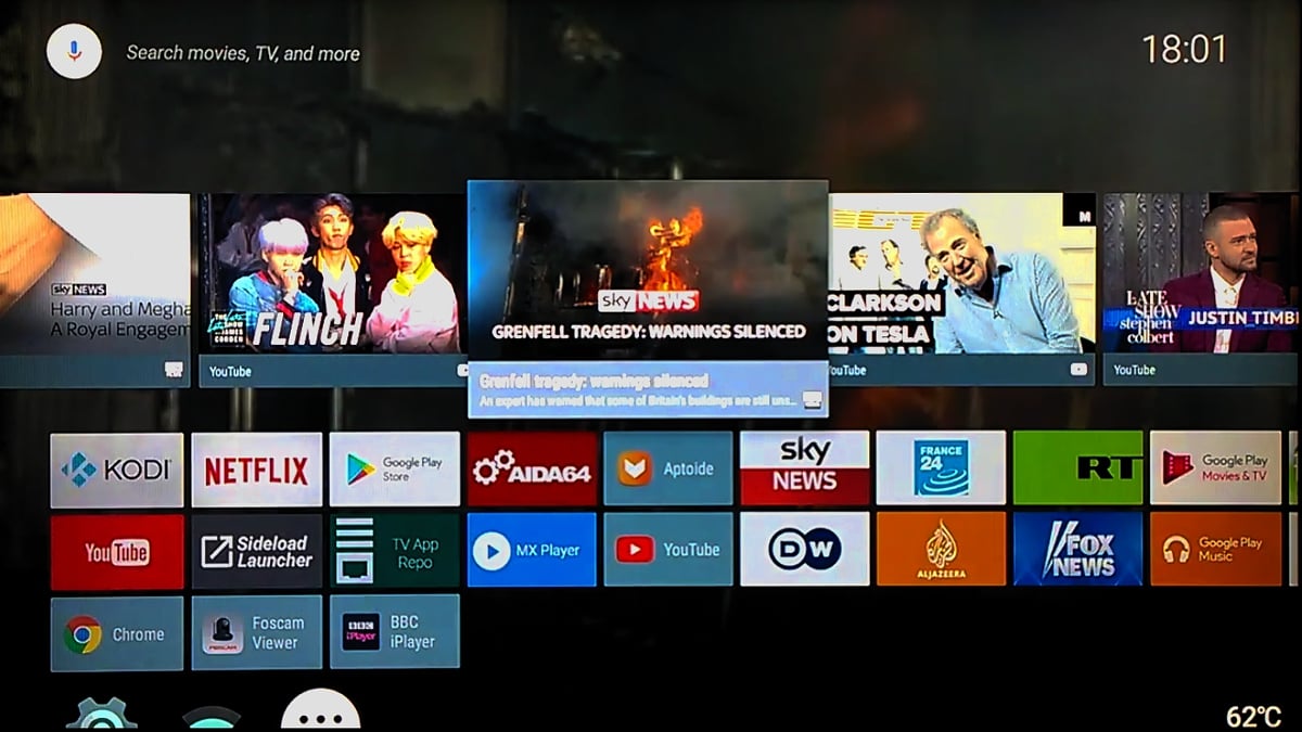 TV Stock Nexus ROM nainstalovaný v M8S Pro L 1/2