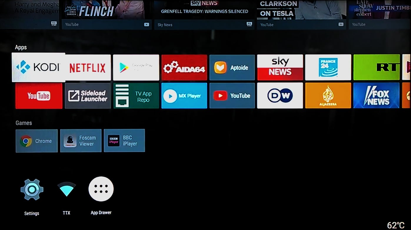 TV Stock Nexus ROM nainstalovaný v M8S Pro L 1/2