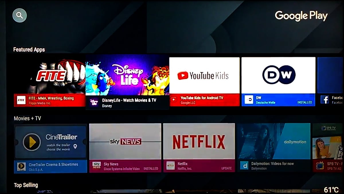 TV Stock Nexus ROM nainstalovaný v M8S Pro L 1/2