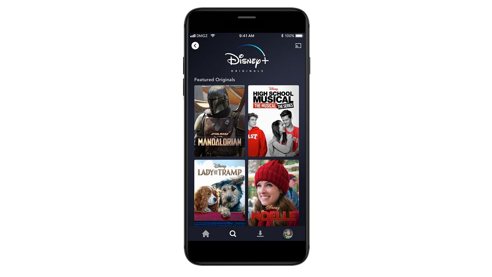Uživatelské prostředí Disney+