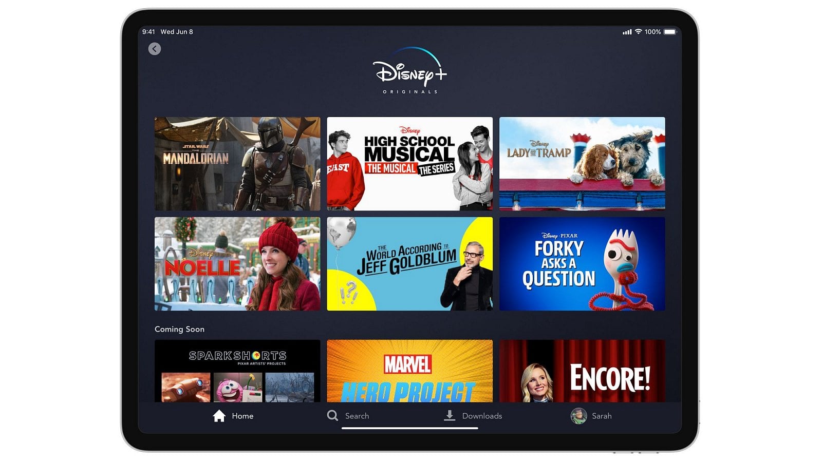 Uživatelské prostředí Disney+