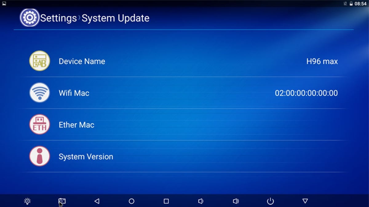Vlastní UI Rockchip – 3. řada