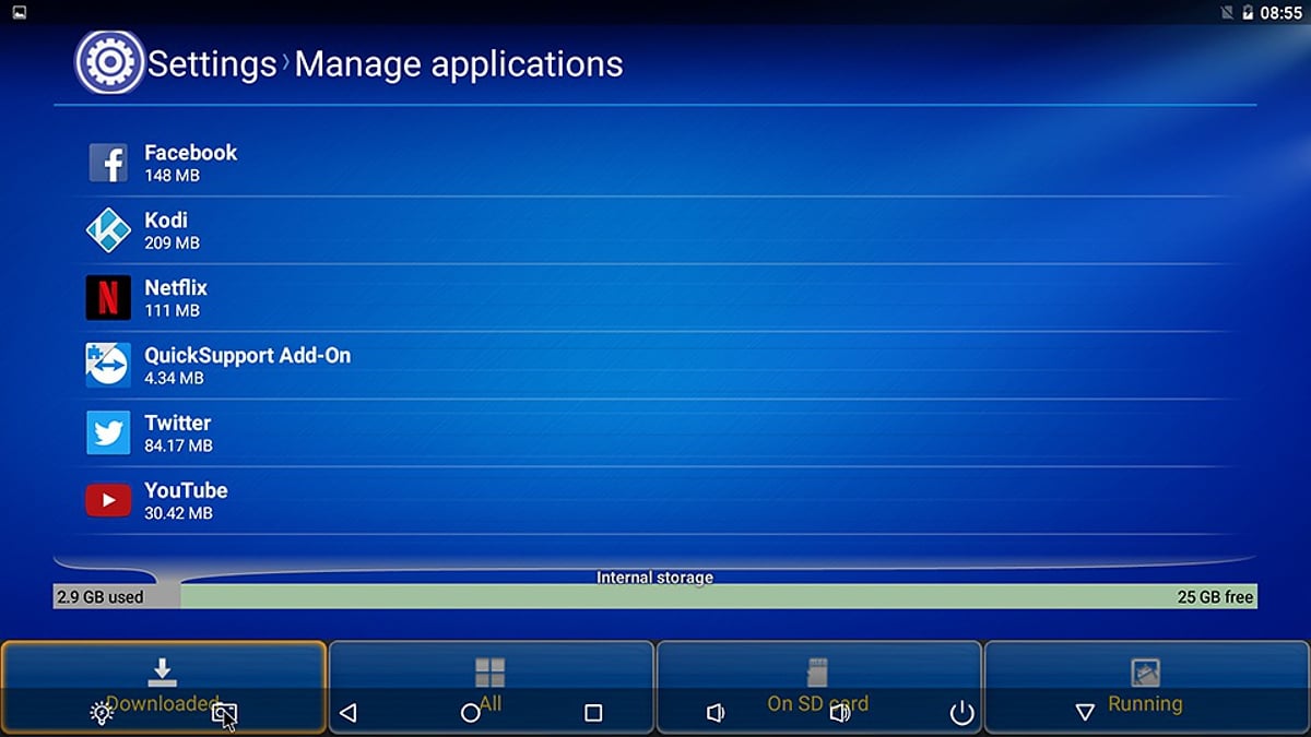 Vlastní UI Rockchip – 3. řada