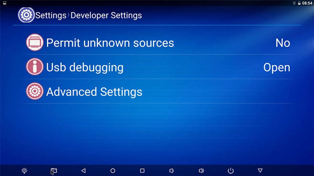 Vlastní UI Rockchip – 3. řada