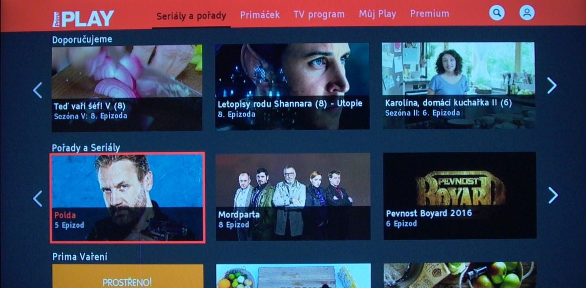 Sony KD-55XD8005 – HbbTV – Prima