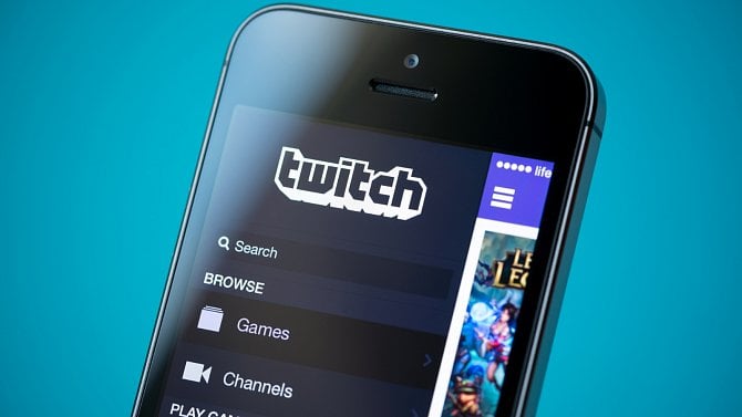 Twitch - mobilní telefon - aplikace