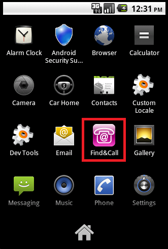 Aplikace "Find nad Call" na iPhone.