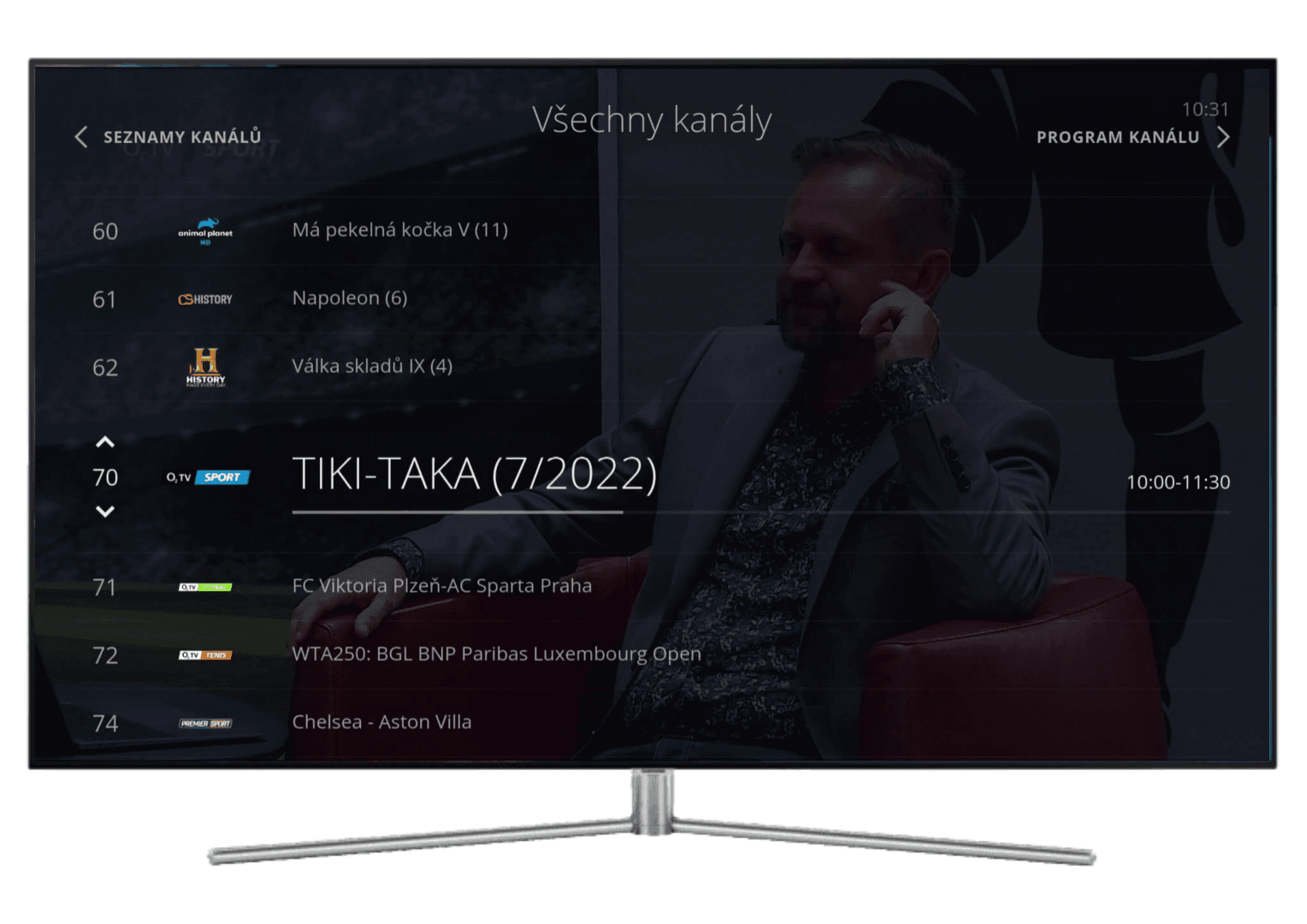 Aplikace O2 TV na televizorech Samsung (2022)