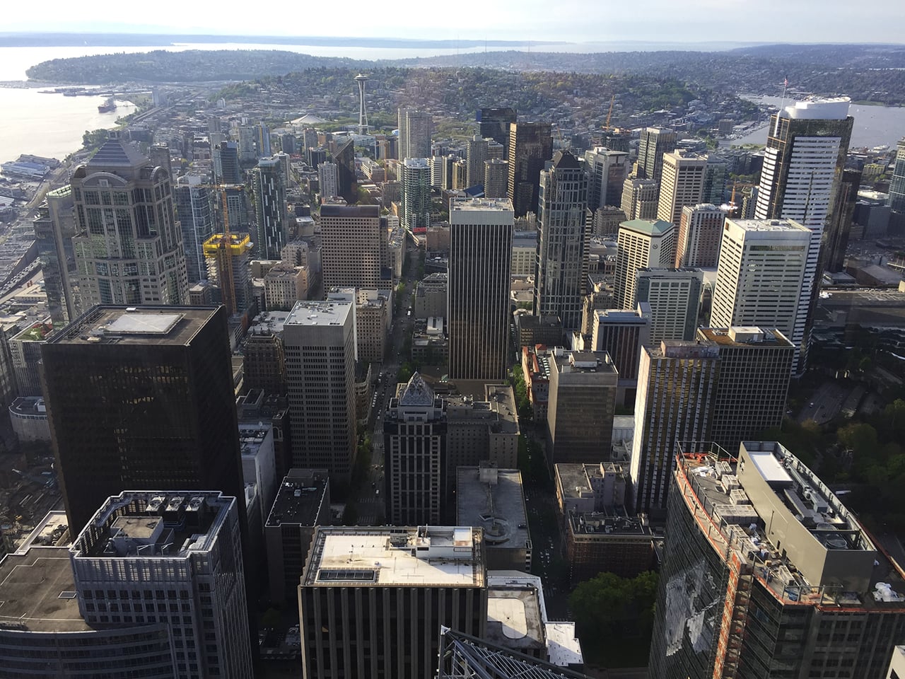 Výhled na Cloud City z Columbia Center