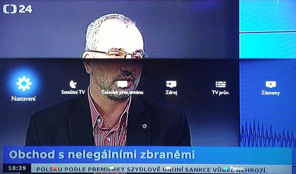 Základní nabídka na tlačítku Domov.