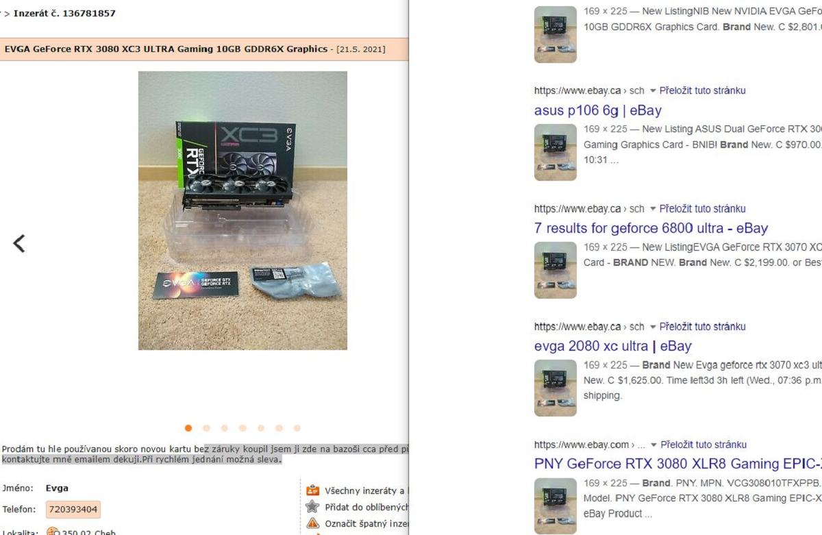 Jeden z podvodných inzerátů na Bazoši, které zachytil Avast.