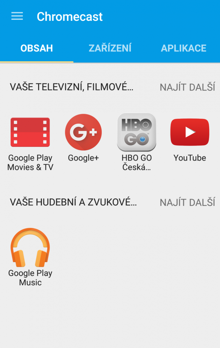 Na LG Flex pak navíc Google Play Movies & TV a Google Play Music.