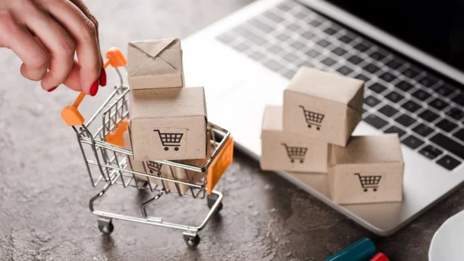 e-shop e-commerce nákup krabice