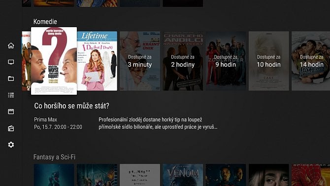 Homescreen SledováníTV