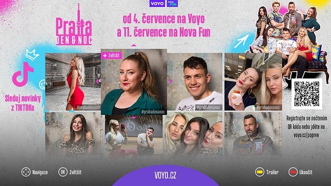 SocialTV aplikace Novy v HbbTV