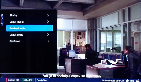 Při přehrávání videa s externími titulky často musíte v zabudovaném přehrávači nastavit znakovou sadu. Vždy pak musíte povolit přehrávání titulků jako takové, což je poněkud otravné! Naštěstí doinstalovatelný MX Player nic takového nepotřebuje…