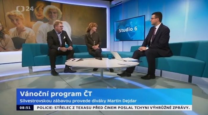 Anděl páně 2 na ČT24 - program na konec roku 2017.