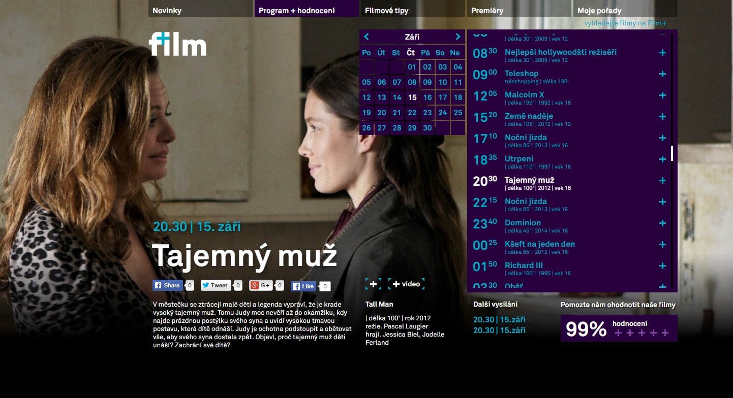 Tajemný muž na Film+