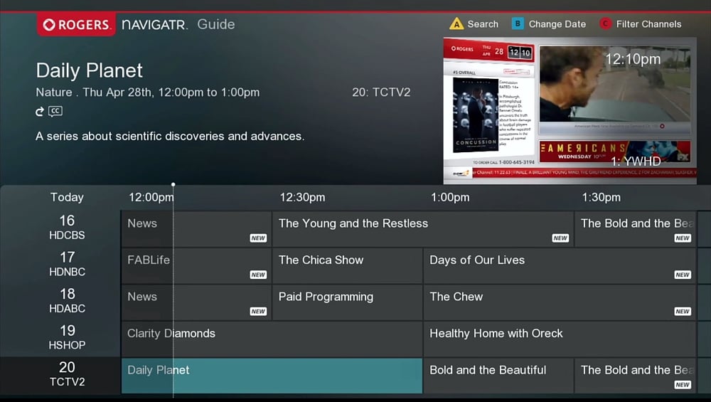 Programový průvodce a práce s PVR