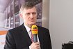 Tisková konference k oficiálnímu spuštění datacentra Tower Českých Radiokomunikací v prostorách televizního vysílače pražském na Žižkově. Marcel Procházka, manažer pro rozvoj služeb a strategie.