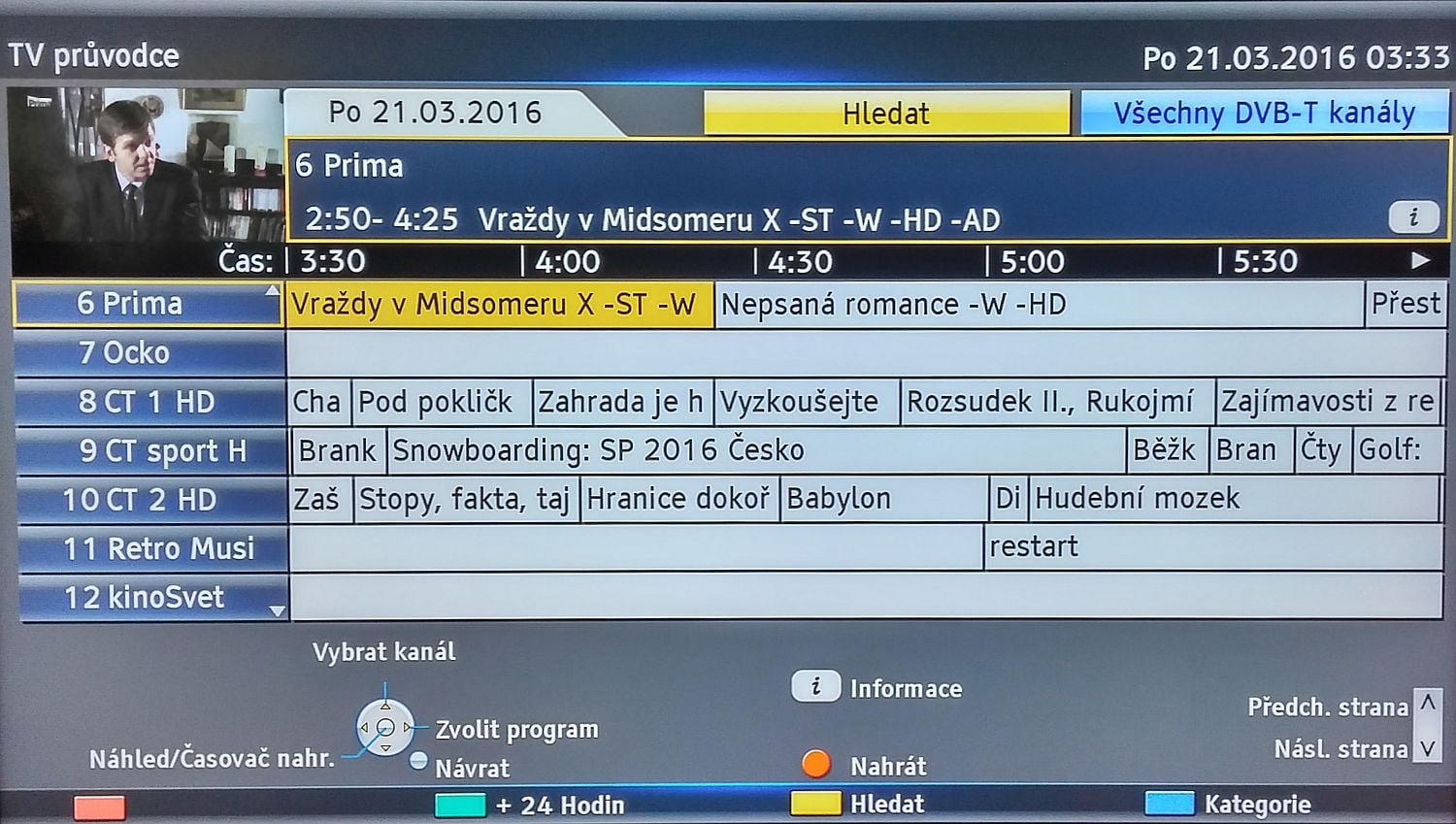 Panasonic TX-65DX900 - EPG