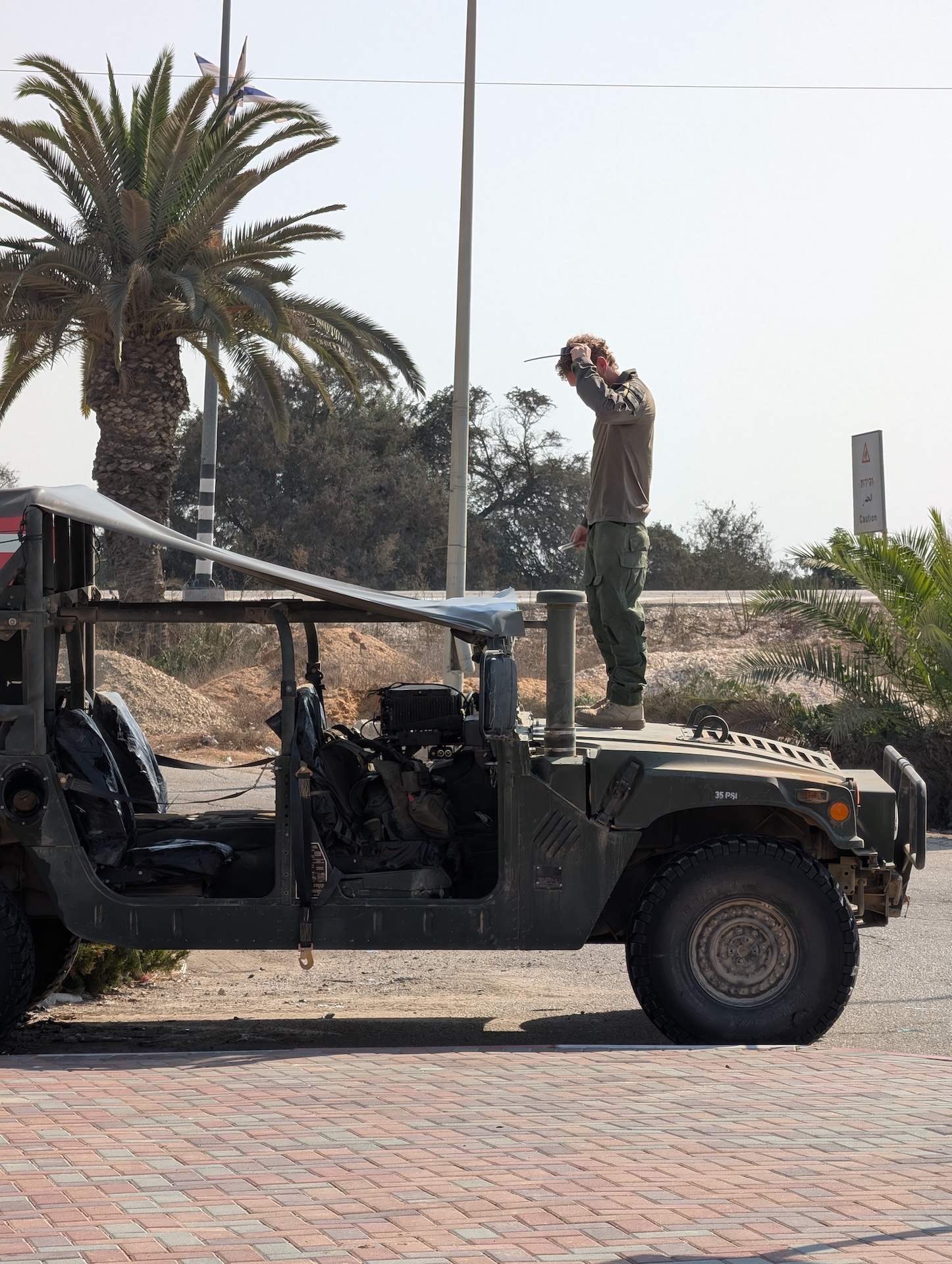 Izraelský voják nedaleko Pásma Gazmy