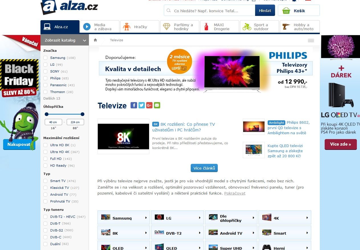 TOP 10 nejprodávanějších televizorů, 19. listopad 2017